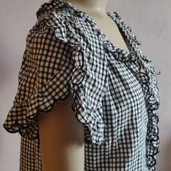 Max Studio gingham top - Picture 4 of 9
